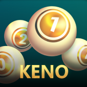 Keno number board game icon